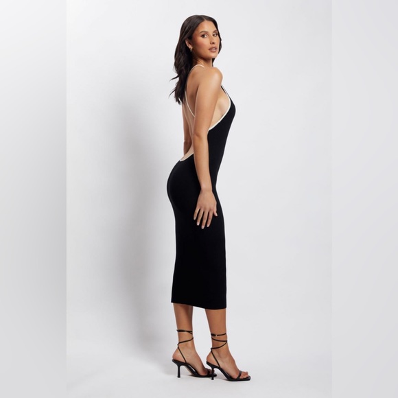 Meshki Black and White Heidi Maxi Dress Size XS - Picture 1 of 7